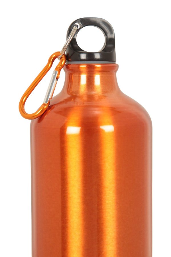 Walking Equipment |  1L Metallic Water Bottle With Karabiner Bottles, Hydro Bags & Flasks Black