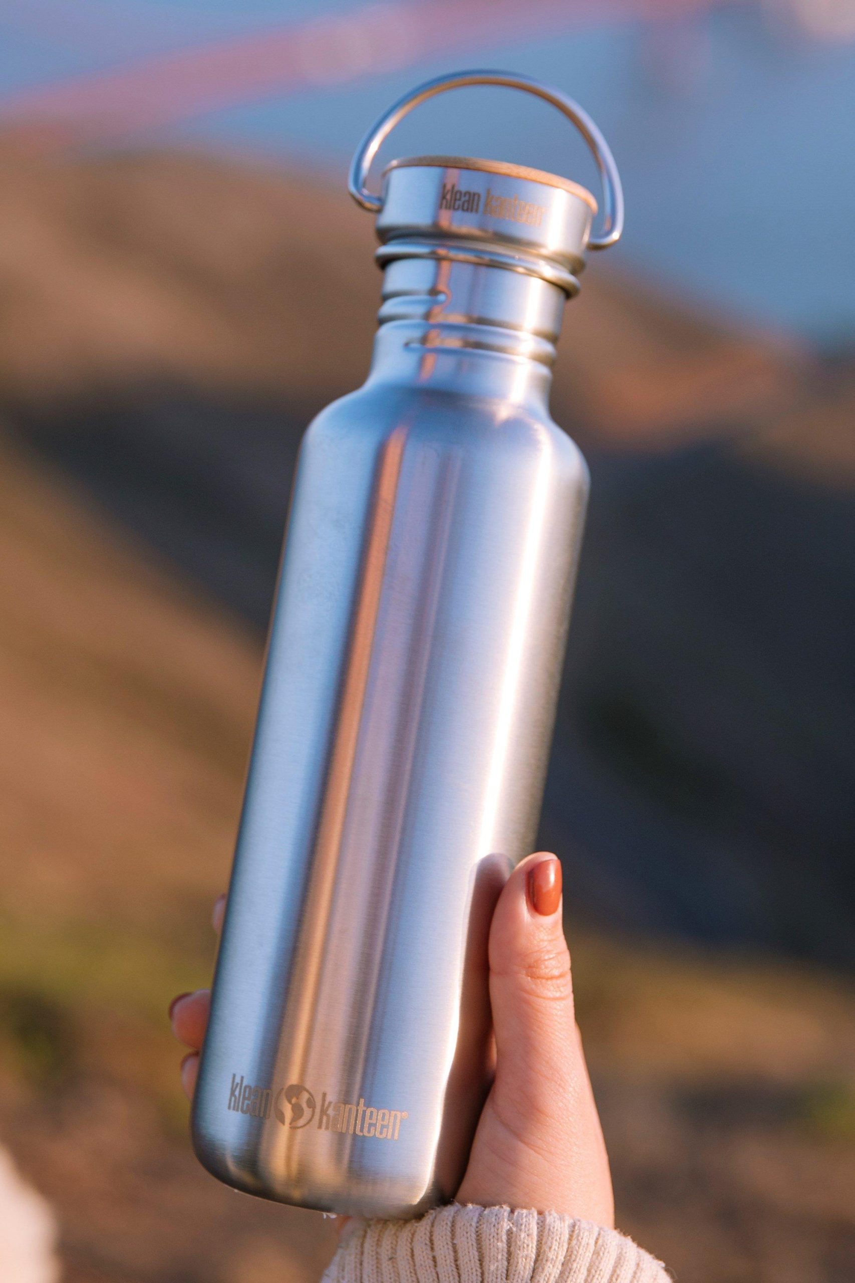 Walking Equipment |  Classic 800Ml Reflect Water Bottle Bamboo Cap