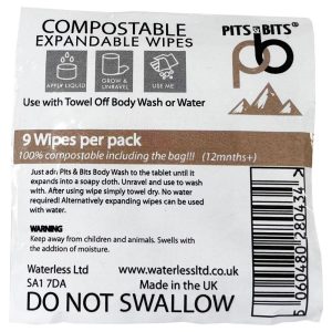 Walking Equipment |  Compostable Expanding Wipes 9 Pack Walking Equipment Walking Equipment