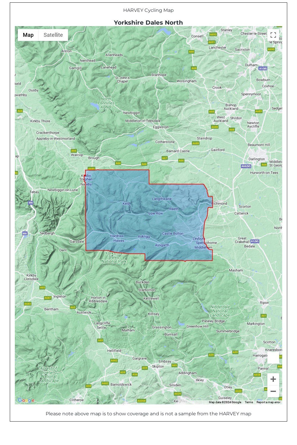 Walking Equipment |  Dales North Cycle Map