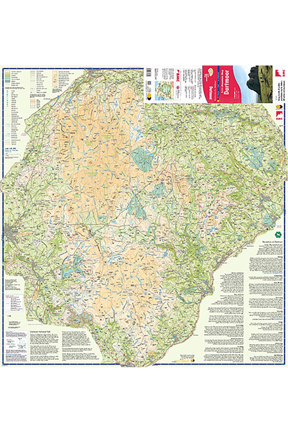 Walking Equipment |  Dartmoor British Mountain Map