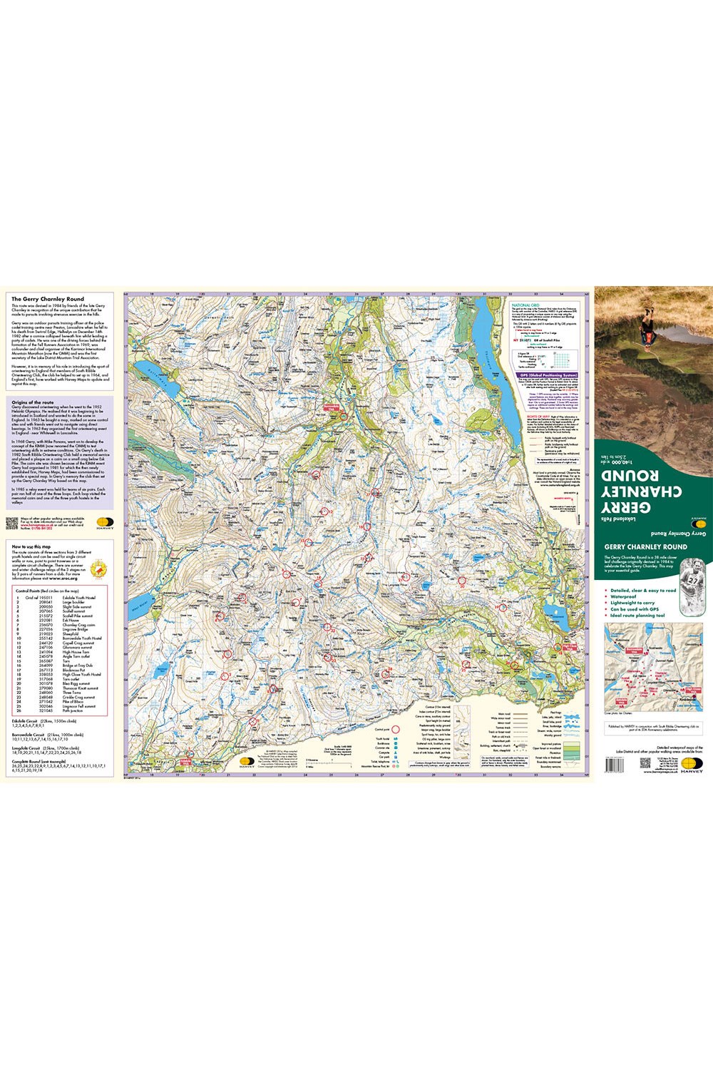 Walking Equipment |  Gerry Charnley Round Challenge Map