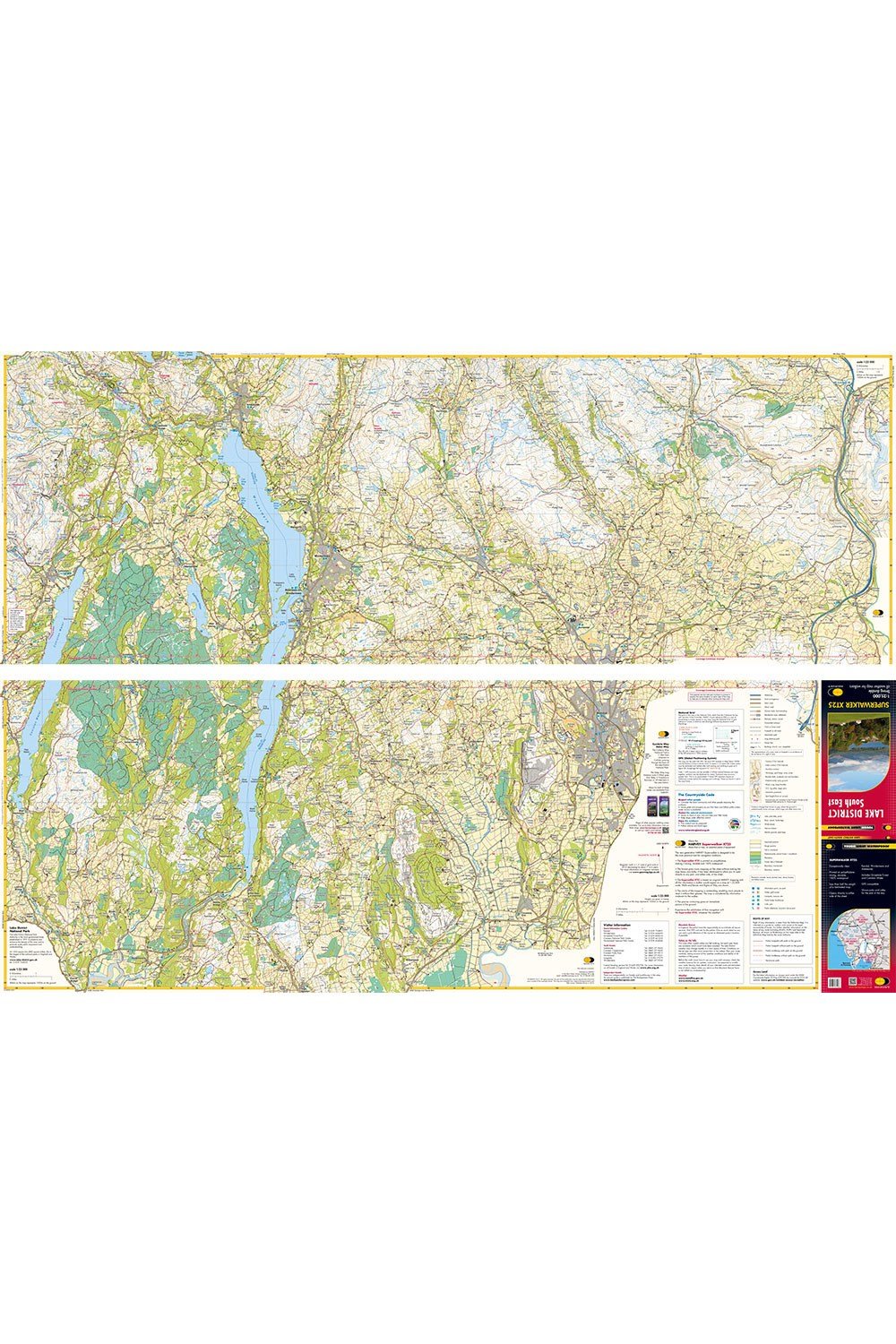 Walking Equipment |  Lake District South East Superwalker Map