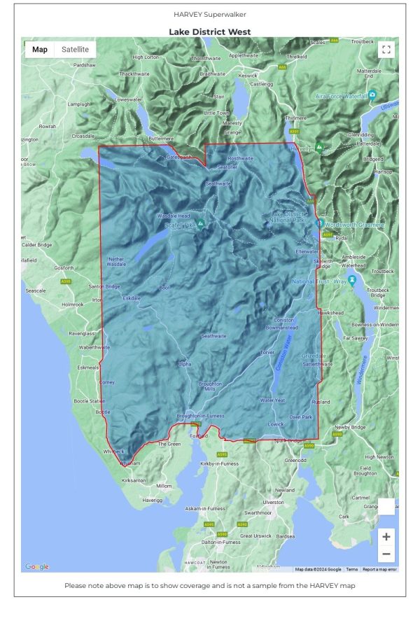 Walking Equipment |  Lake District West Superwalker Map Navigation & Tech 000