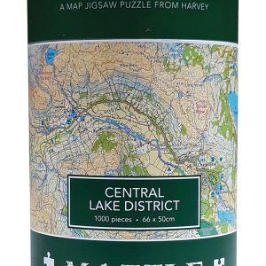 Walking Equipment |  Map Jigsaw Puzzle Central Lake District Navigation & Tech 1000 piece