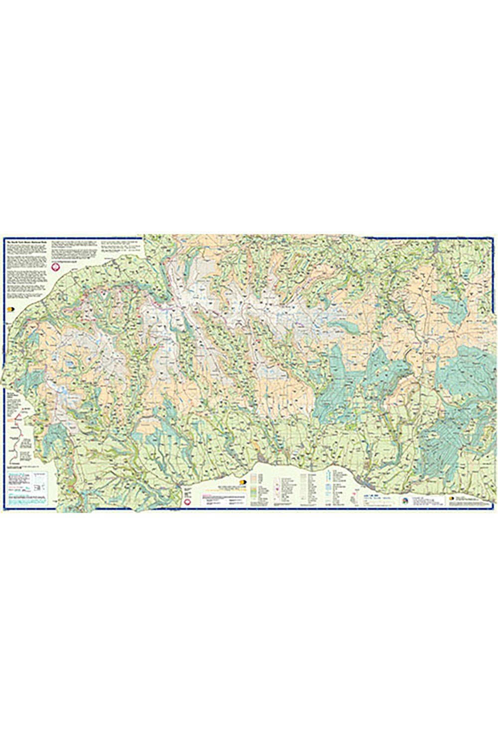 Walking Equipment |  North York Moors British Mountain Map