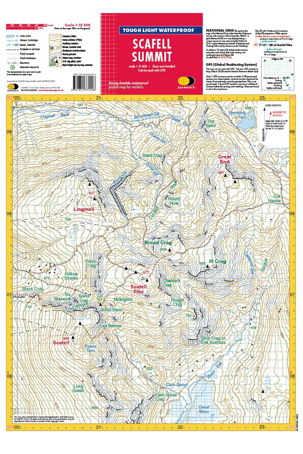 Walking Equipment |  Scafell Summit Map