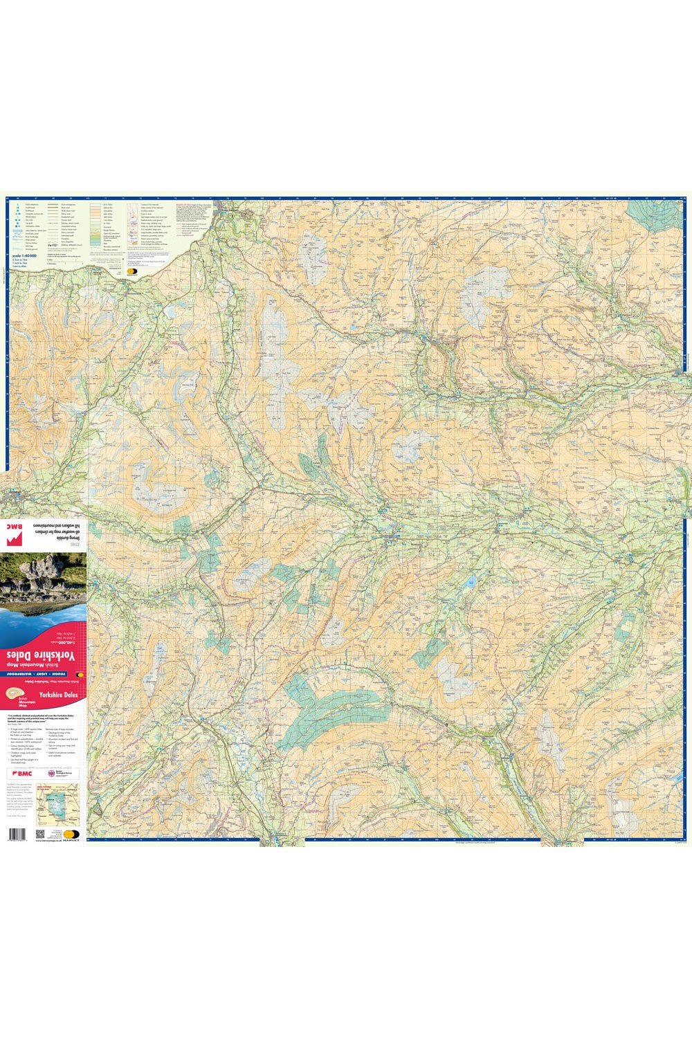 Walking Equipment |  Yorkshire Dales British Mountain Map