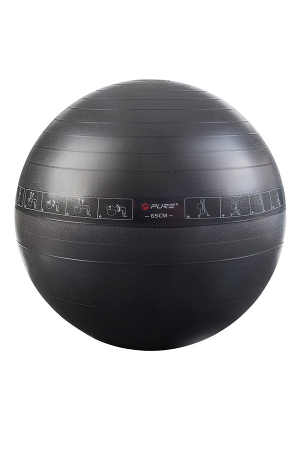 Fitness Equipment & Accessories |  75Cm Gym Ball Fitness Equipment & Accessories Black/ 75cm