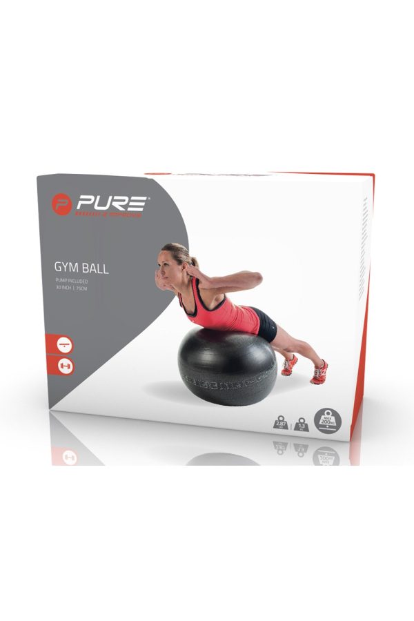 Fitness Equipment & Accessories |  75Cm Gym Ball Fitness Equipment & Accessories Black/ 75cm